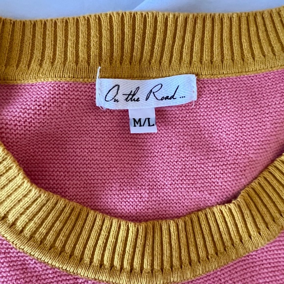 {SOLD} Color block Striped Sweater - Picture 5 of 6